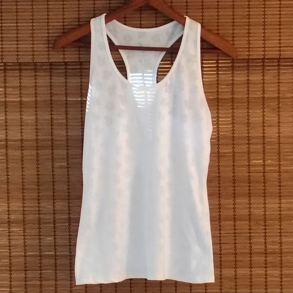 White Racerback Tank Top